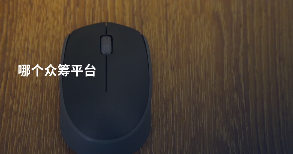 哪个众筹平台