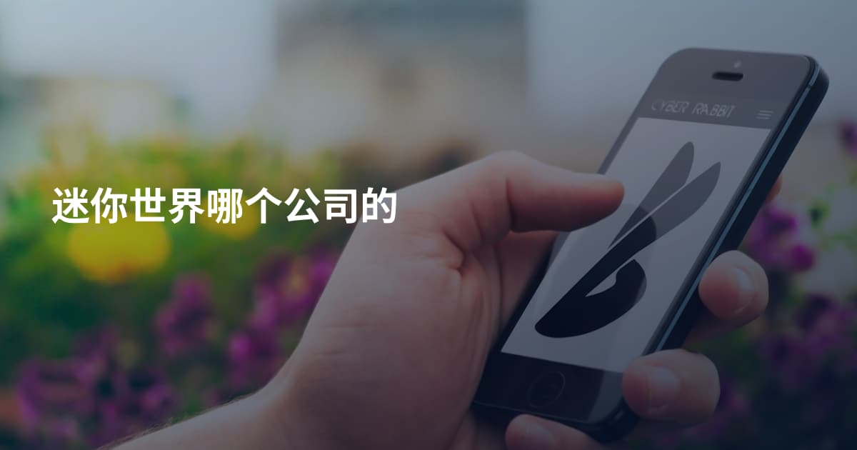 迷你世界哪个公司的