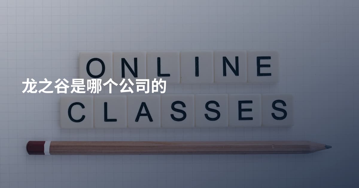 龙之谷是哪个公司的