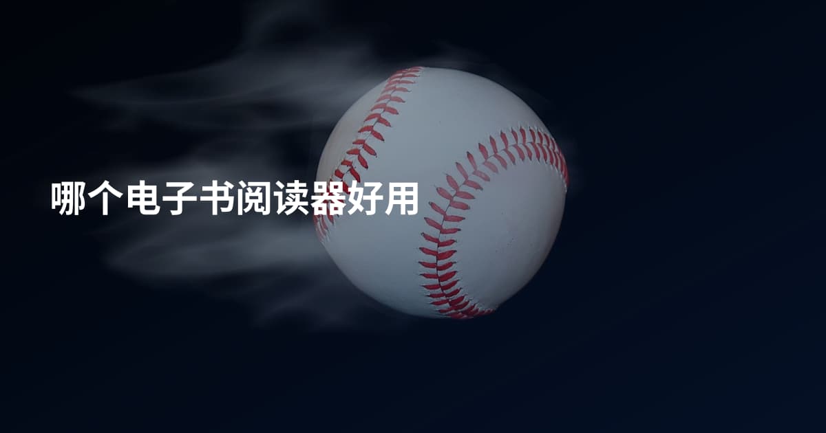 哪个电子书阅读器好用