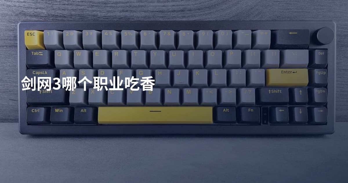 剑网3哪个职业吃香