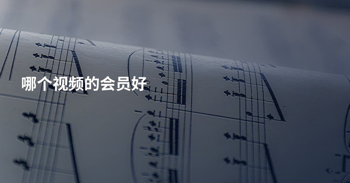 哪个视频的会员好