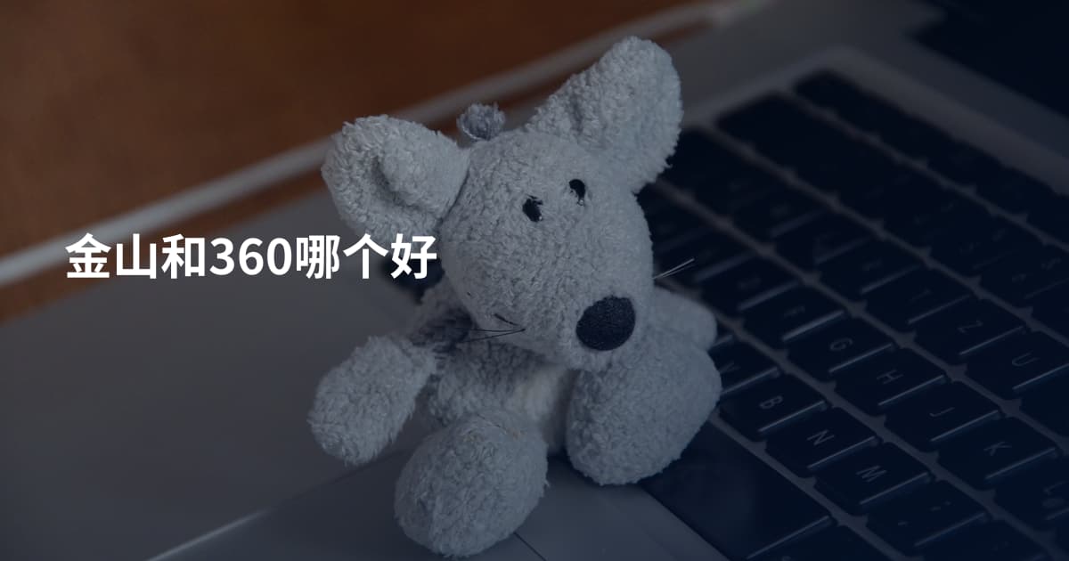 金山和360哪个好