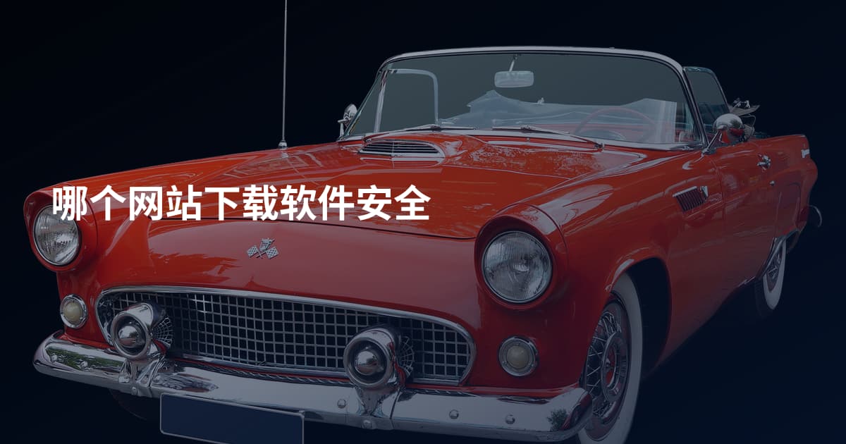 哪个网站下载软件安全