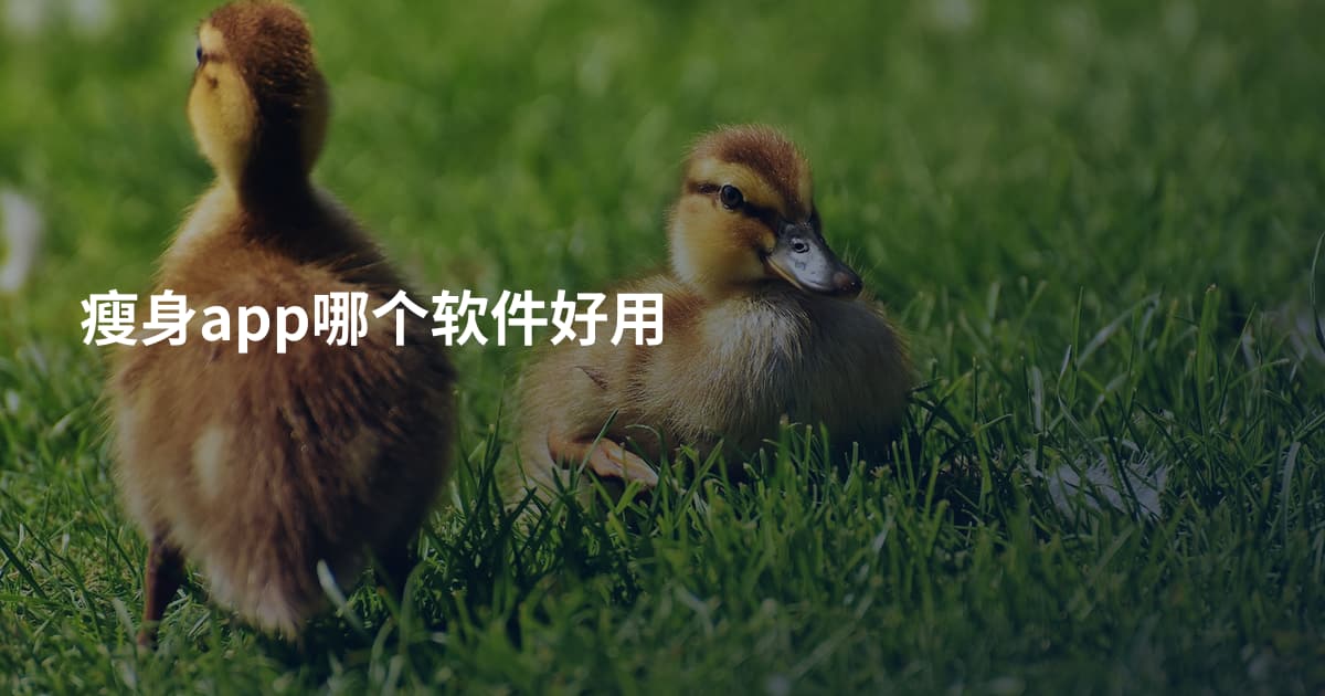 瘦身app哪个软件好用