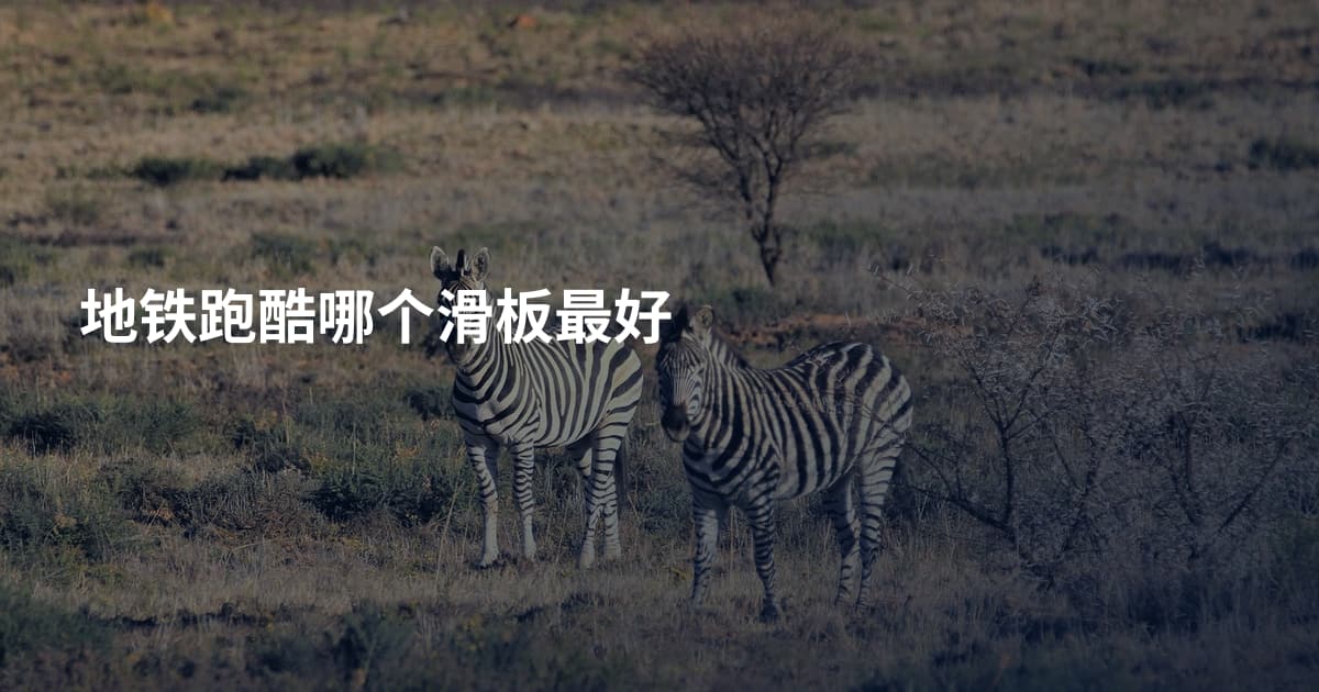 地铁跑酷哪个滑板最好