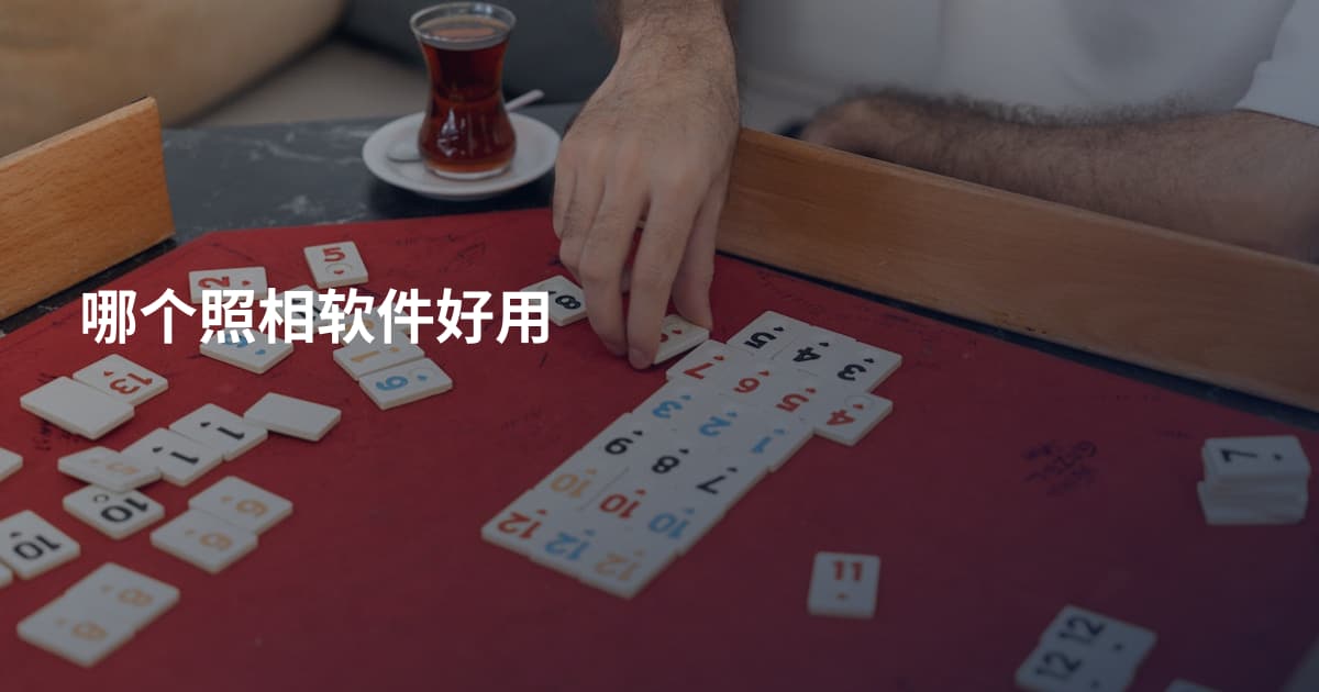 哪个照相软件好用