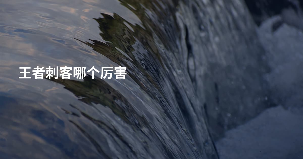王者刺客哪个厉害