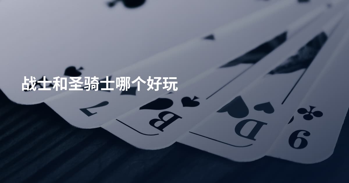 战士和圣骑士哪个好玩