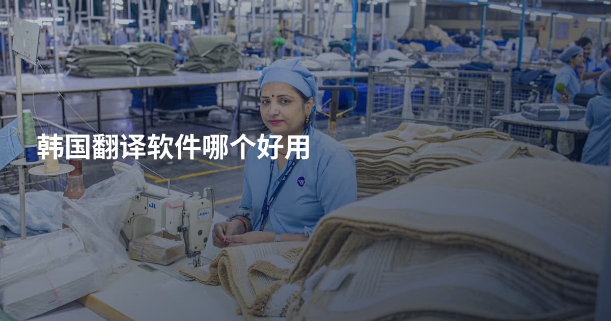 韩国翻译软件哪个好用
