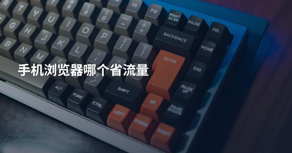 手机浏览器哪个省流量