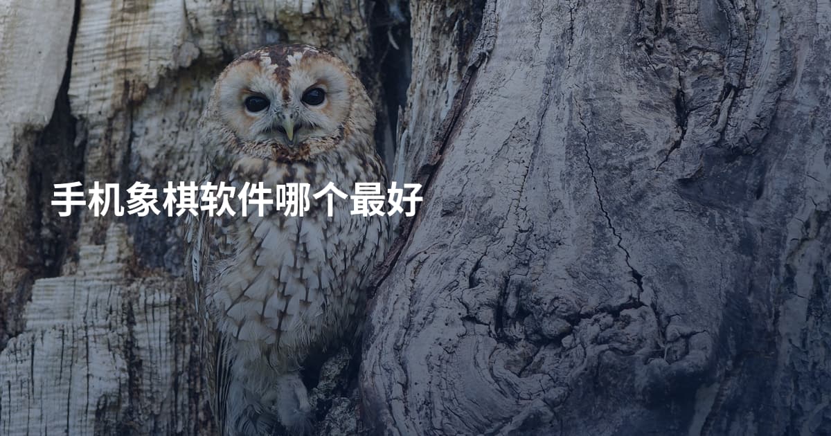 手机象棋软件哪个最好