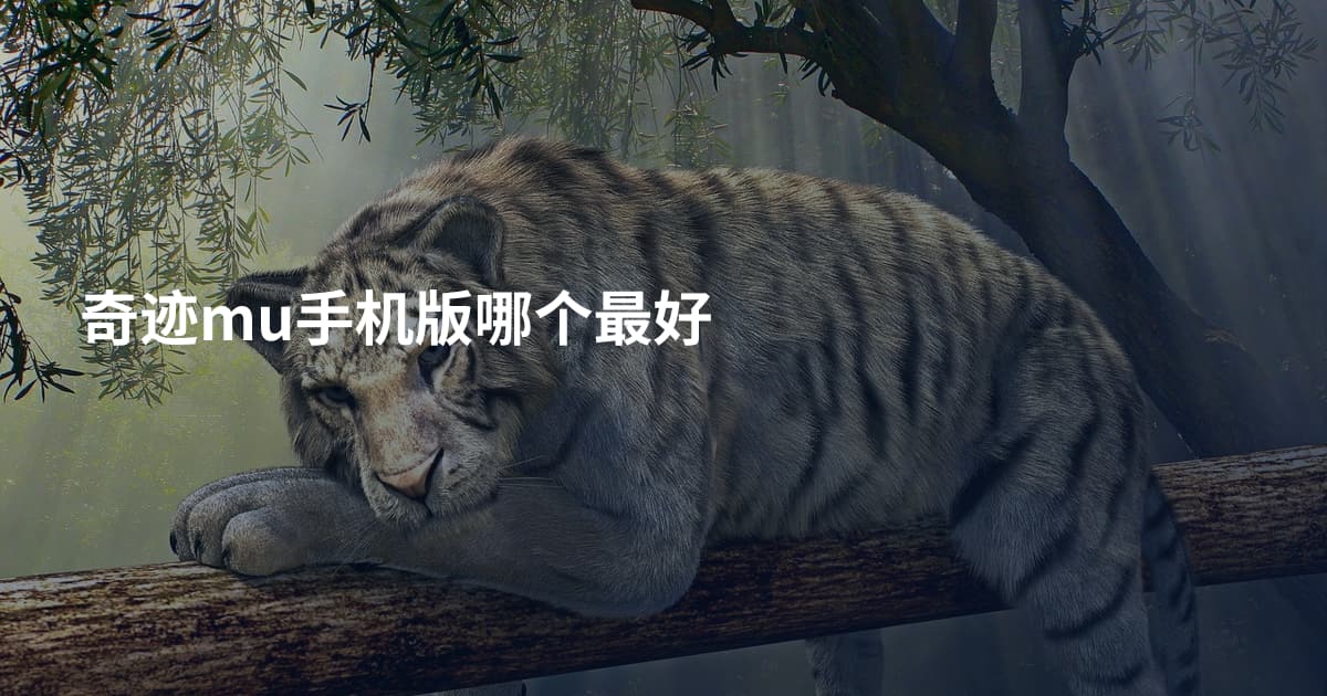奇迹mu手机版哪个最好