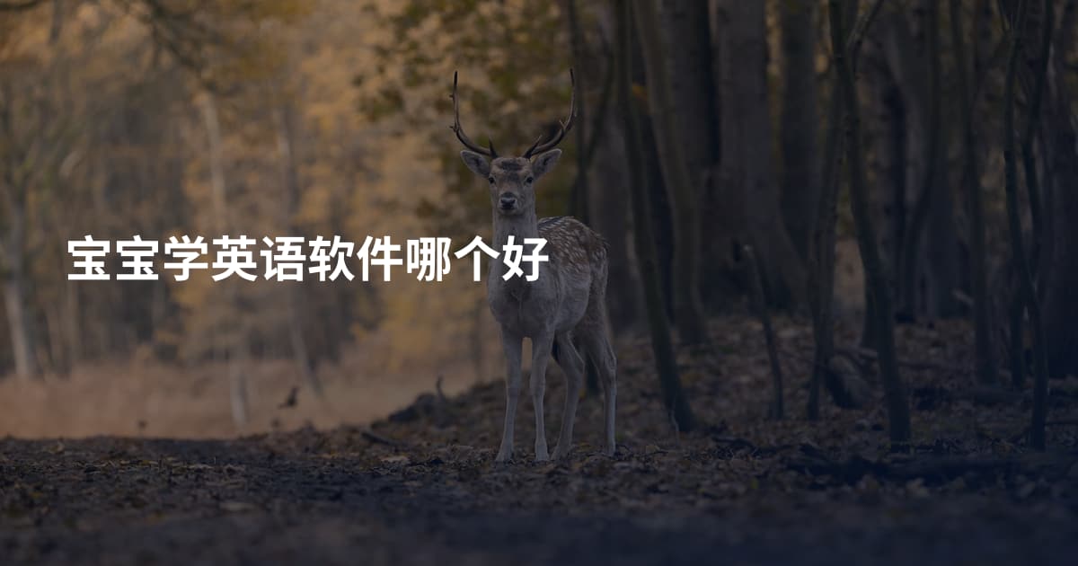 宝宝学英语软件哪个好