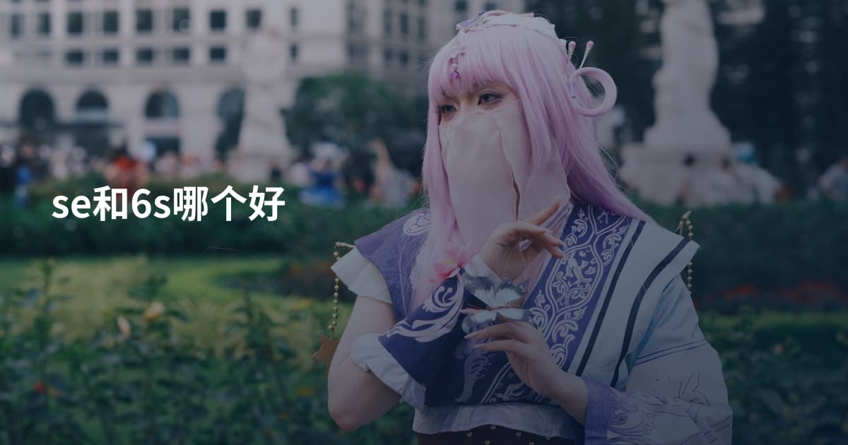 se和6s哪个好