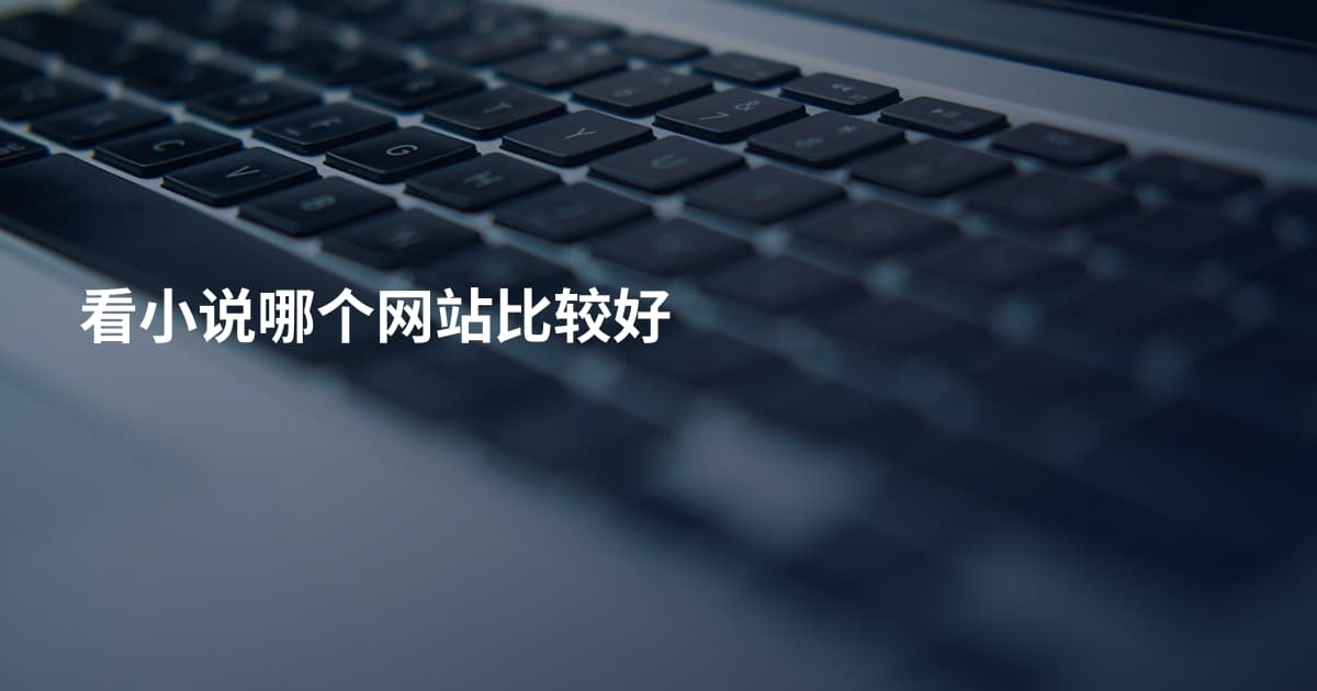 看小说哪个网站比较好