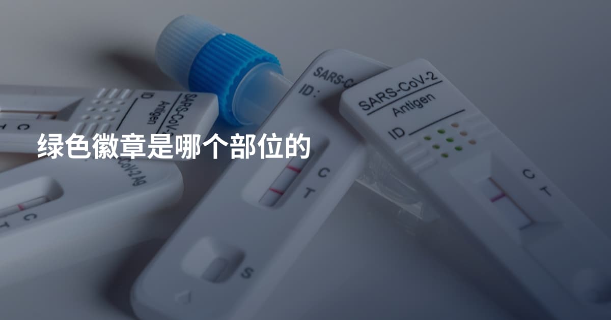 绿色徽章是哪个部位的