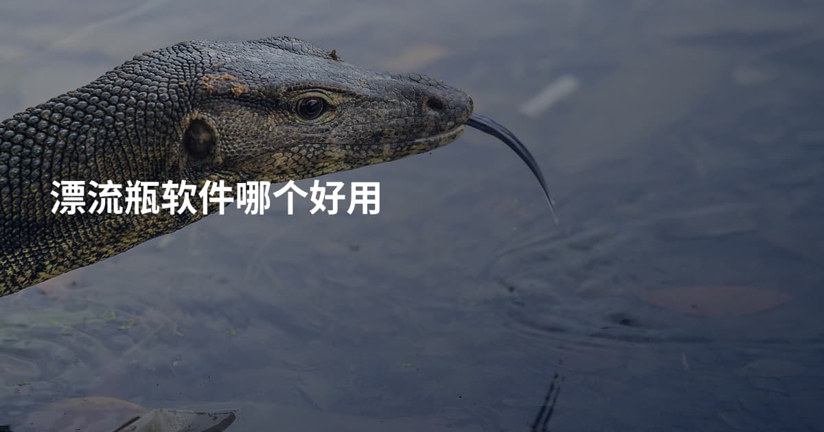 漂流瓶软件哪个好用