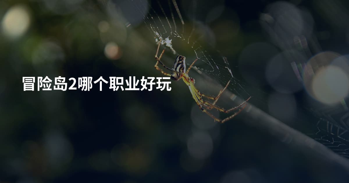 冒险岛2哪个职业好玩