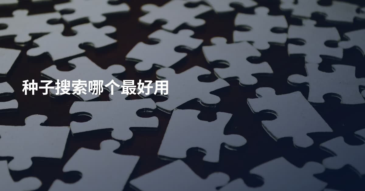 种子搜索哪个最好用