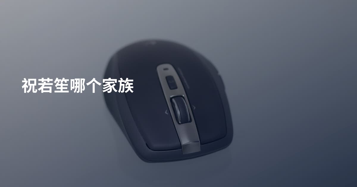 祝若笙哪个家族