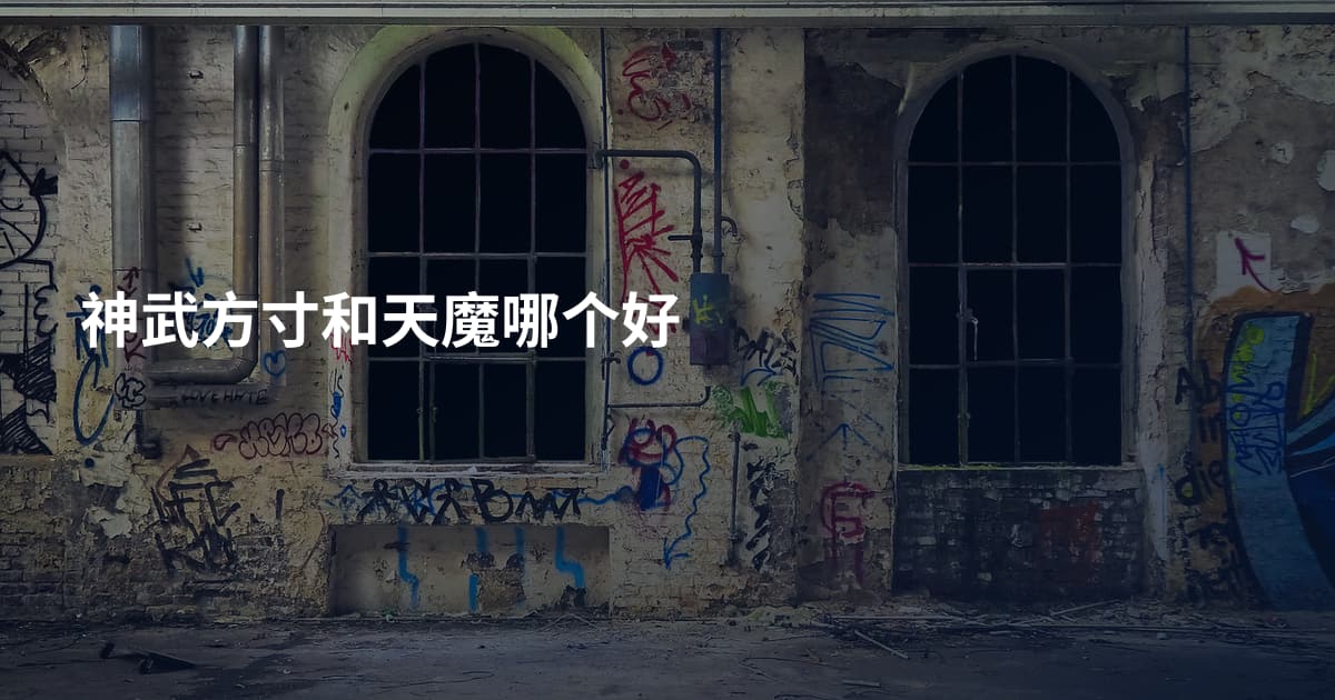 神武方寸和天魔哪个好
