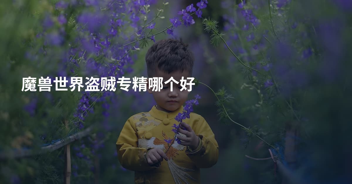 魔兽世界盗贼专精哪个好