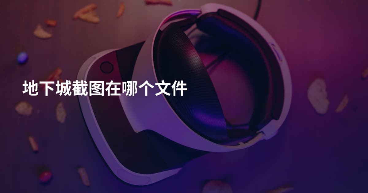 地下城截图在哪个文件
