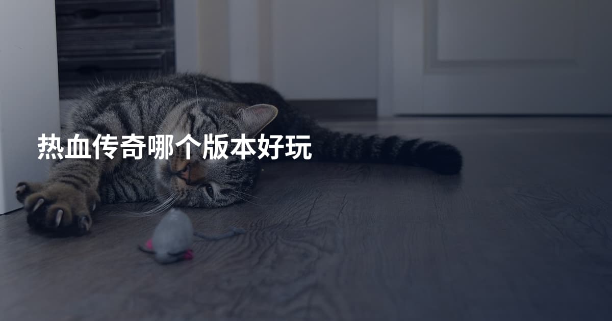热血传奇哪个版本好玩