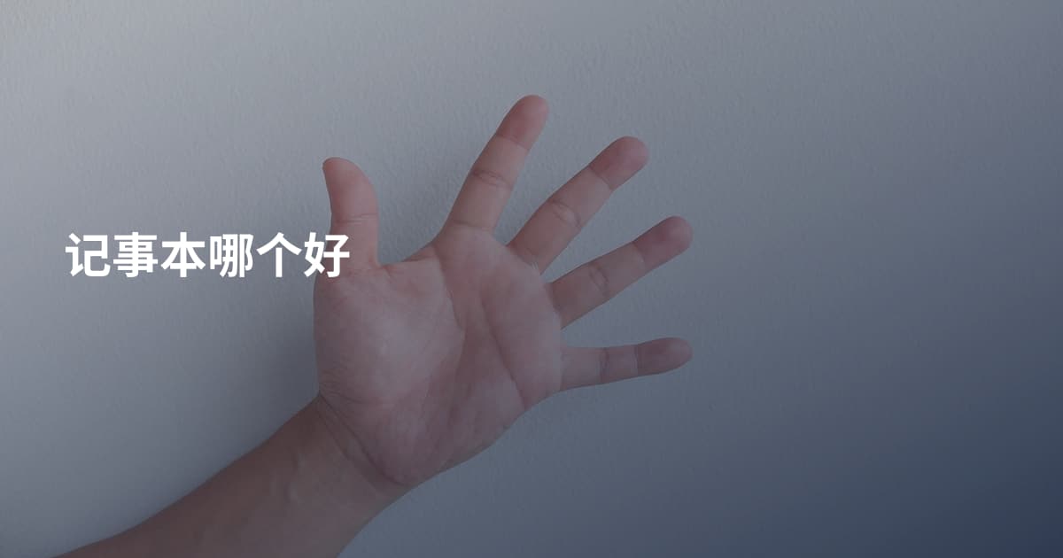 记事本哪个好