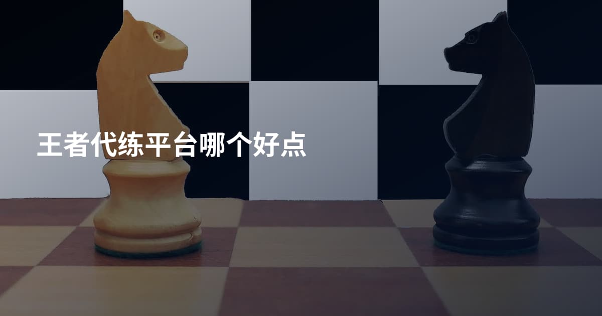 王者代练平台哪个好点