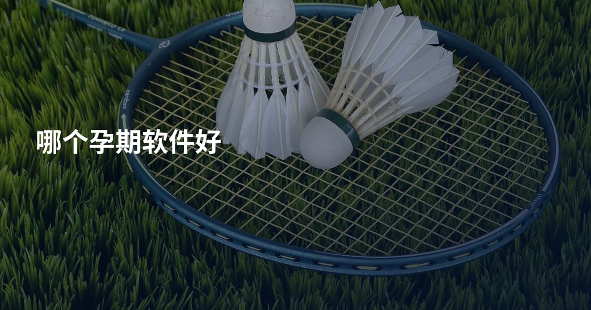 哪个孕期软件好