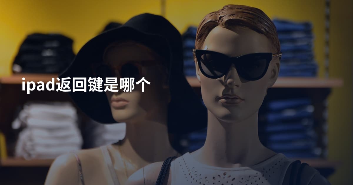 ipad返回键是哪个