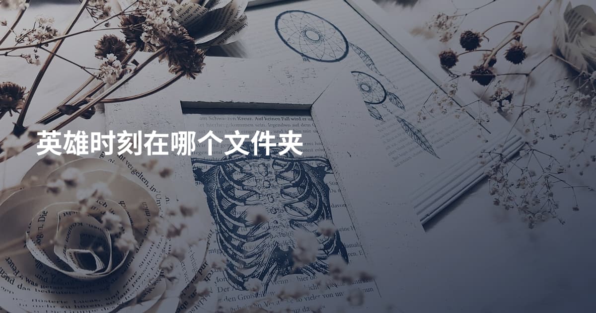 英雄时刻在哪个文件夹