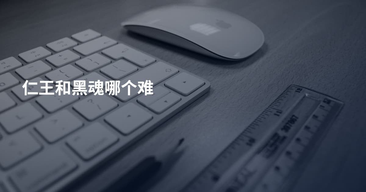仁王和黑魂哪个难