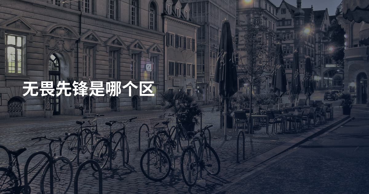 无畏先锋是哪个区