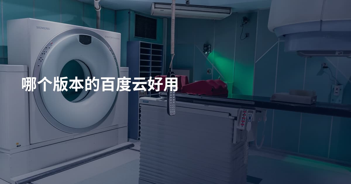 哪个版本的百度云好用