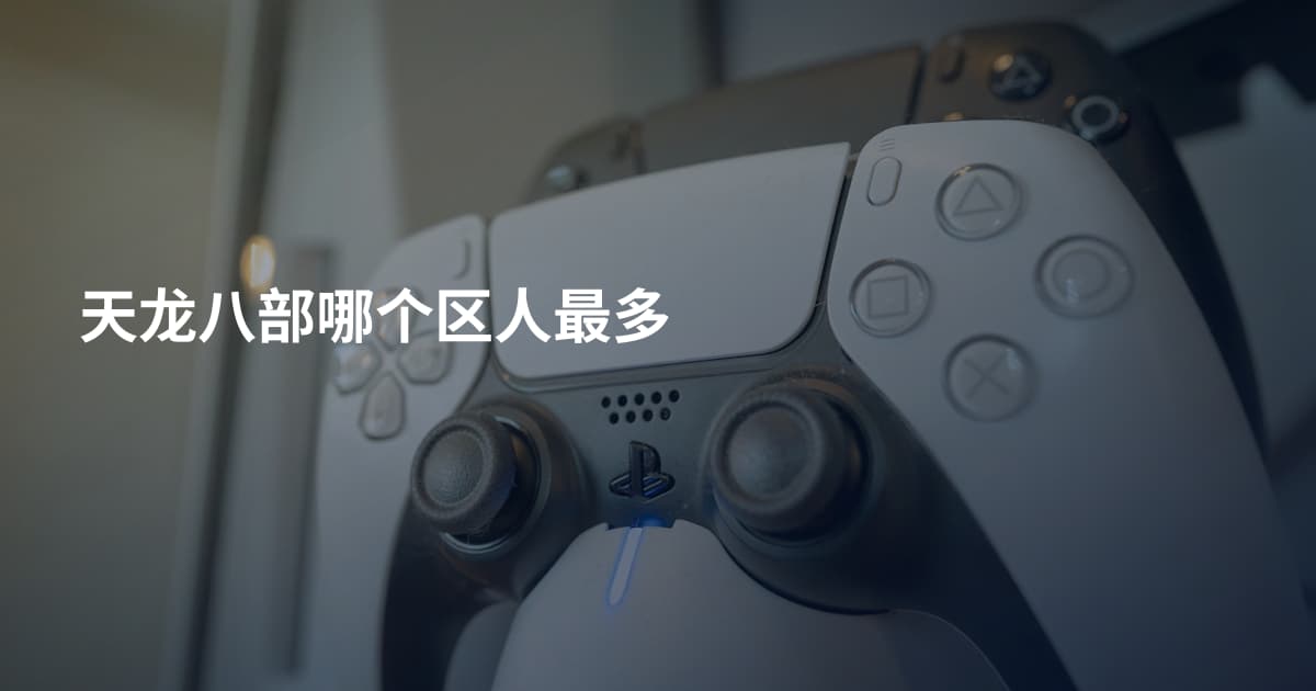 天龙八部哪个区人最多