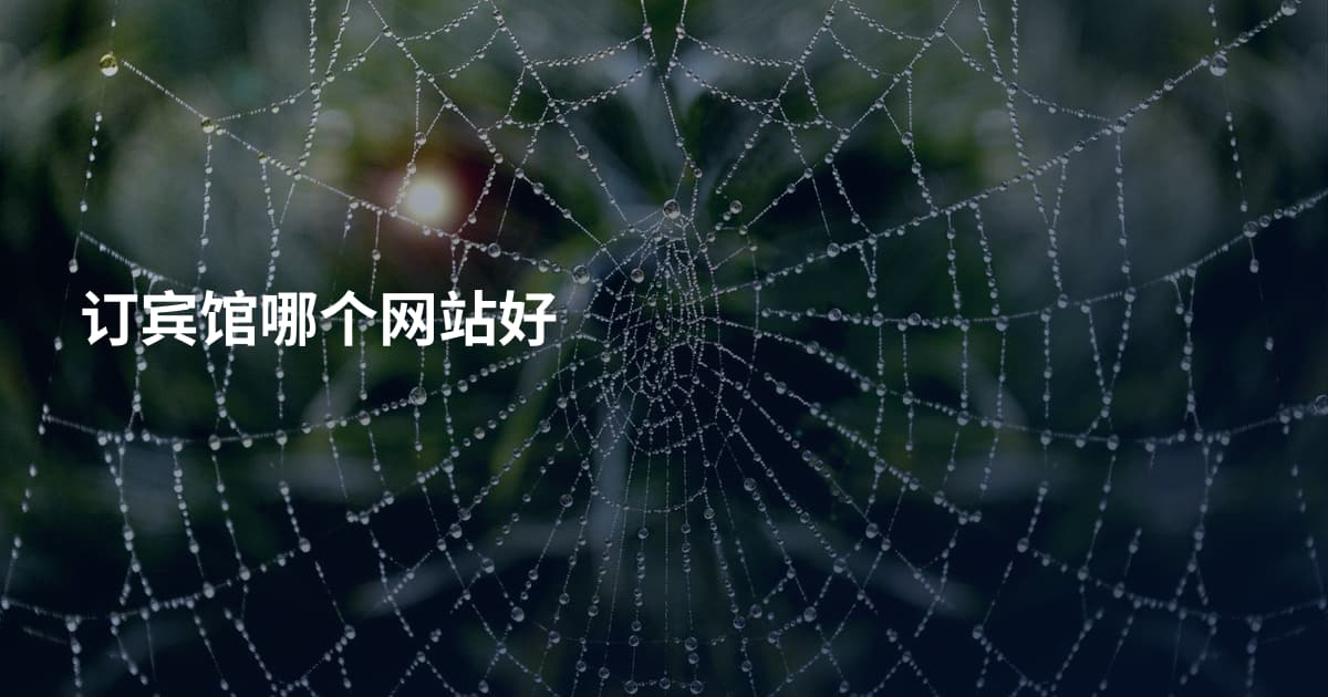 订宾馆哪个网站好