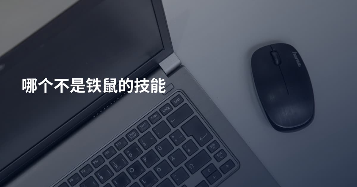 哪个不是铁鼠的技能