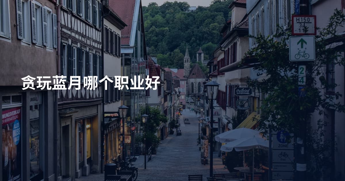 贪玩蓝月哪个职业好