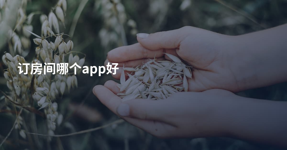 订房间哪个app好