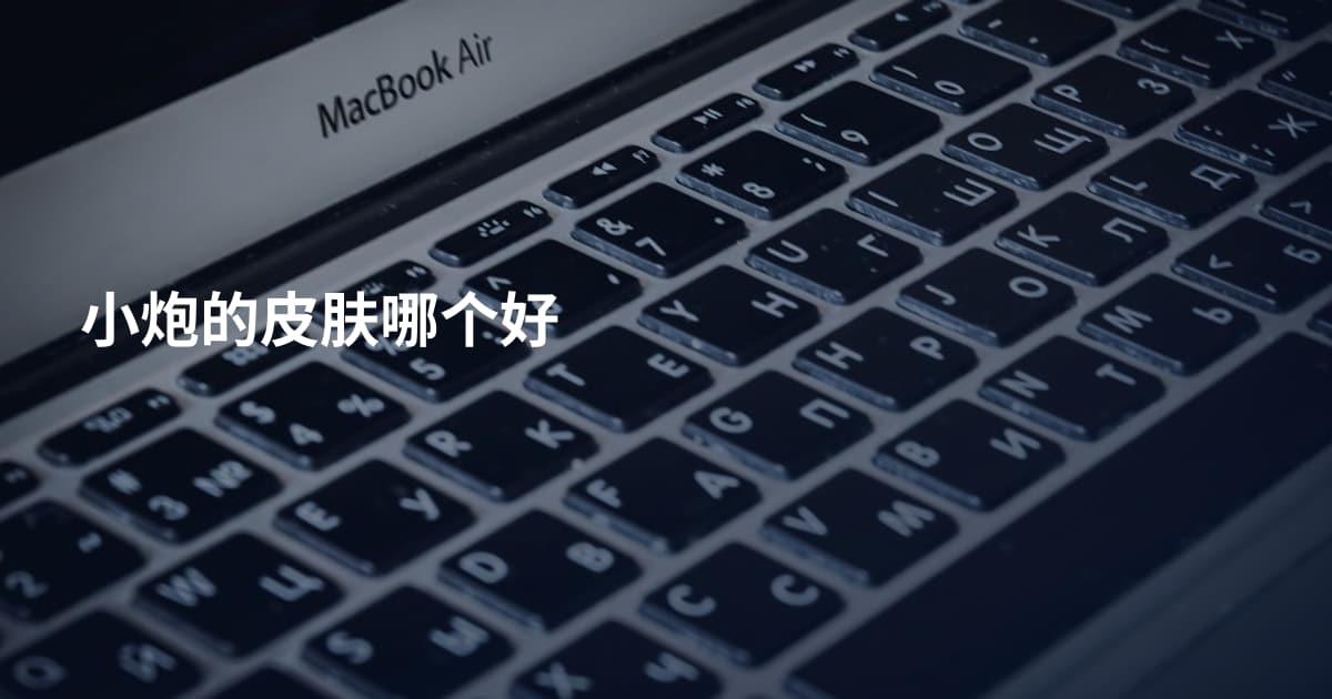 小炮的皮肤哪个好