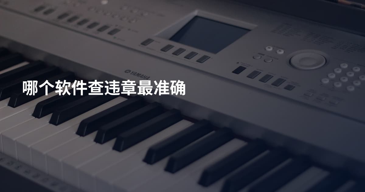 哪个软件查违章最准确