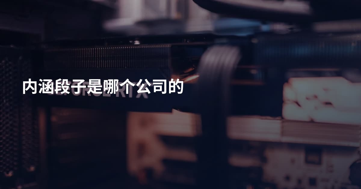 内涵段子是哪个公司的