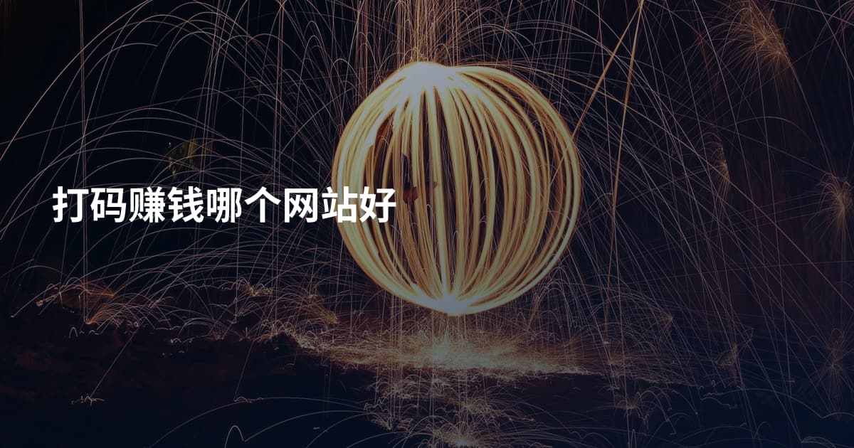 打码赚钱哪个网站好