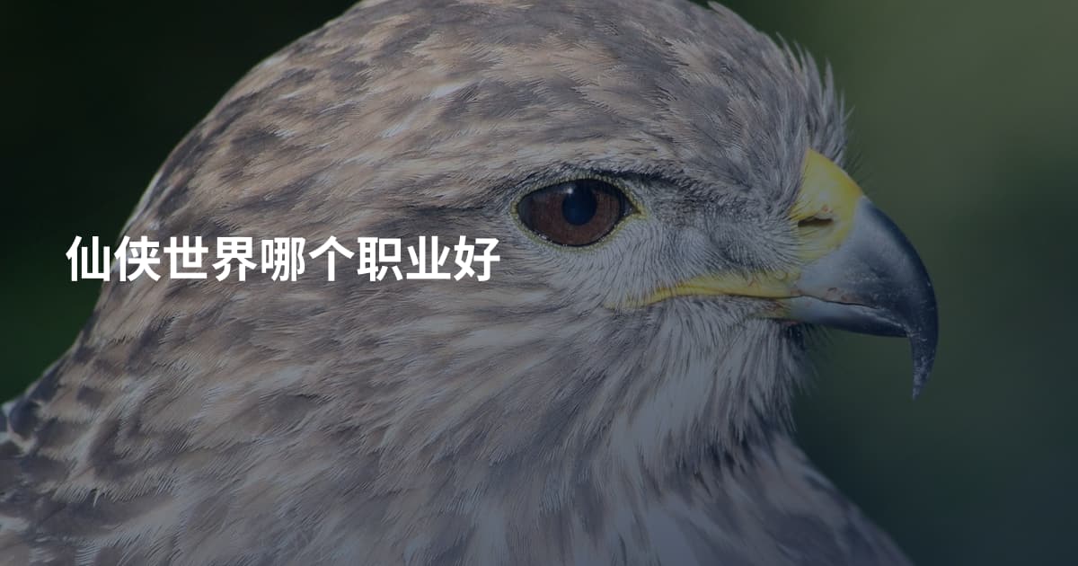 仙侠世界哪个职业好
