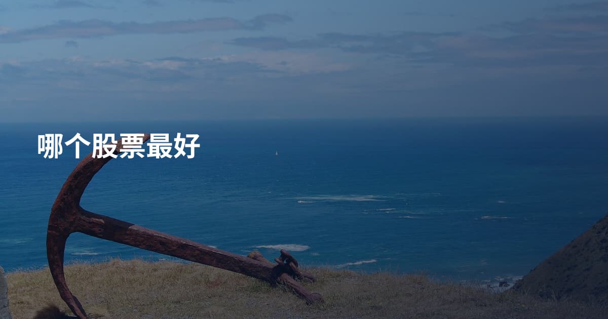 哪个股票最好