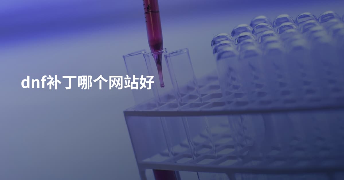 dnf补丁哪个网站好