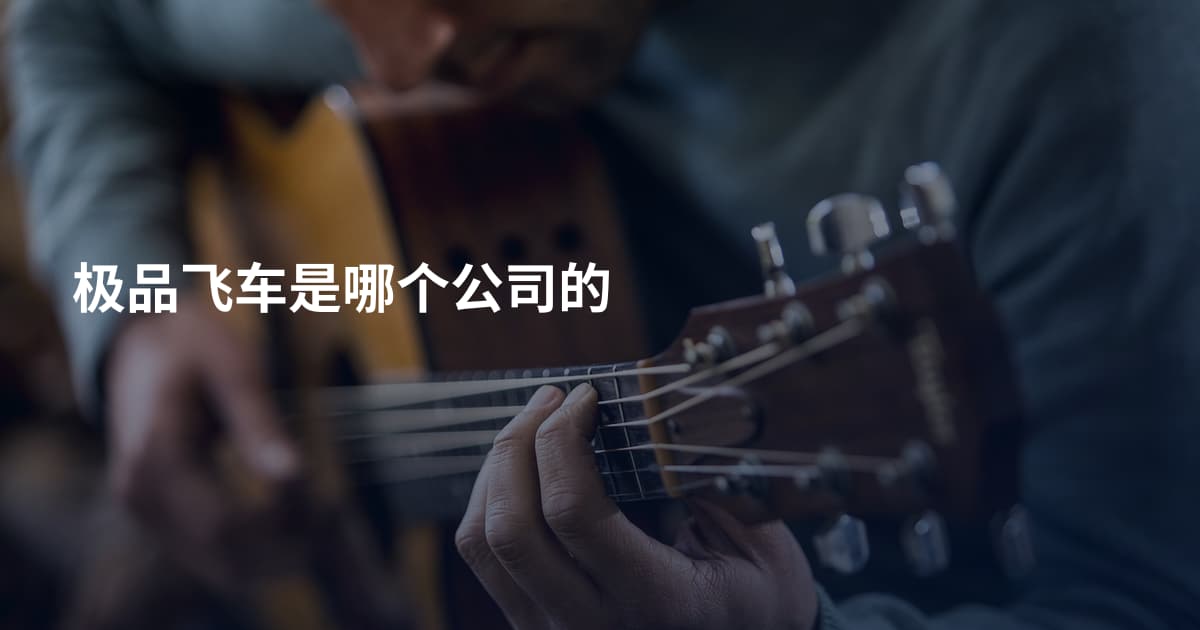 极品飞车是哪个公司的